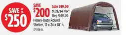 Canadian Tire Shelter logic Heavy-Duty Round Shelter, 12 x 24 x 10´ h offer