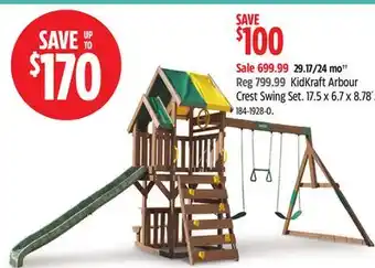 Canadian Tire Wooden Climbing Frame and Swing Set offer