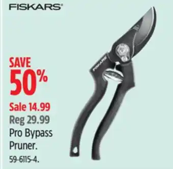 Canadian Tire Fiskars Pro Bypass Pruner offer
