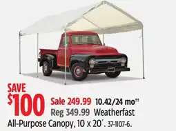 Canadian Tire All-Purpose Canopy offer