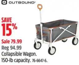 Canadian Tire outbound Collapsible Wagon offer