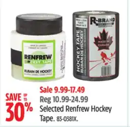 Canadian Tire Selected Renfrew Hockey Tape offer