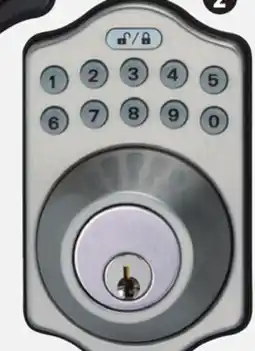 Canadian Tire EZ set Electronic Deadbolt. Satin-nickel finish offer