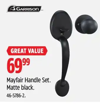 Canadian Tire Garrison Mayfair Handle Set offer