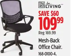 Canadian Tire For Living Mesh-Back Office Chair offer