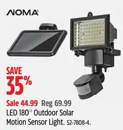 Canadian Tire NOMA LED 180° Outdoor Solar Motion Sensor Light offer