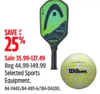 Canadian Tire Head Selected Sports Equipment offer