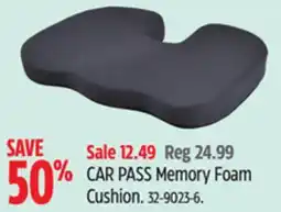 Canadian Tire CAR PASS Memory Foam Cushion offer