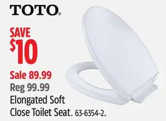 Canadian Tire TOTO Elongated Soft Close Toilet Seat offer