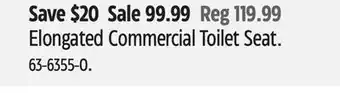 Canadian Tire Toto Elongated Commercial Toilet Seat offer