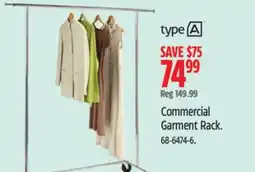 Canadian Tire TYPE A Commercial Garment Rack offer