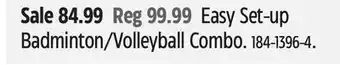 Canadian Tire Outbound Easy Set-up Badminton/Volleyball Combo offer