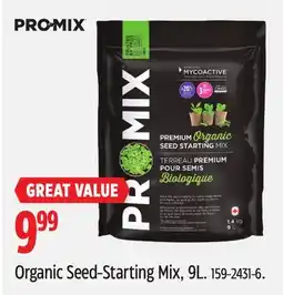 Canadian Tire Pro-Mix Organic Seed-Starting Mix, 9L offer