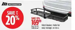 Canadian Tire MotoMaster Hitch Basket offer