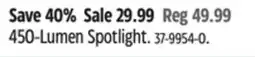 Canadian Tire Mastercraft 450-Lumen Spotlight offer