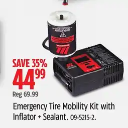 Canadian Tire MotoMaster Emergency Tire Mobility Kit with Inflator + Sealant offer