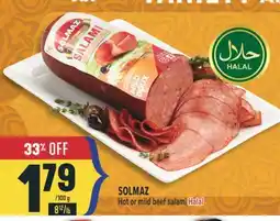 Marché Adonis SOLMAZ Hot or mild beef salami Halal offer