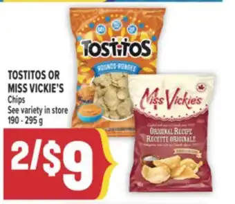 Marché Adonis TOSTITOS OR MISS VICKIE'S Chips offer