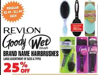 Len's Mill Stores Brand Name Hairbrushes offer