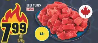 Marché Adonis BEEF CUBES HALAL offer