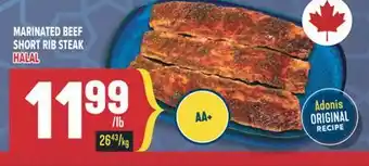 Marché Adonis MARINATED BEEF SHORT RIB STEAK offer