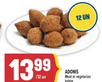 Marché Adonis ADONIS Meat or vegetarian kebbe offer