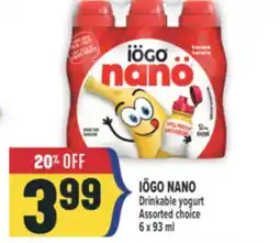 Marché Adonis IÖGO NANO Drinkable yogurt offer