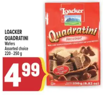 Marché Adonis LOACKER QUADRATINI Wafers offer