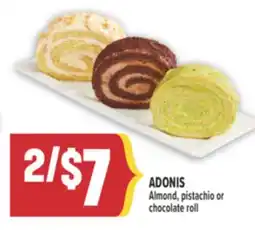 Marché Adonis ADONIS Almond, pistachio or chocolate roll offer