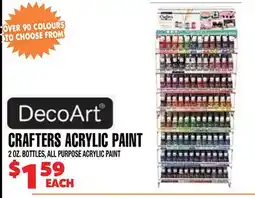 Len's Mill Stores DecoArt Crafters Acrylic Paint offer