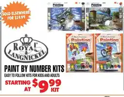 Len's Mill Stores Royal Langnickel Print by Number Kits offer