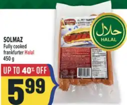 Marché Adonis SOLMAZ Fully cooked frankfurter Halal offer