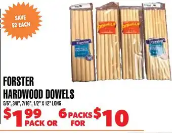 Len's Mill Stores Forster Hardwood Dowels offer