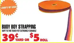 Len's Mill Stores Buoy Boy Strapping offer