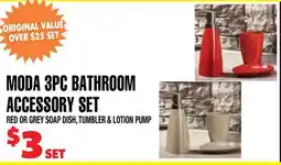 Len's Mill Stores Moda 3PC Bathroom Accessory Set offer