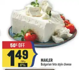 Marché Adonis MAKLER Bulgarian feta style cheese offer