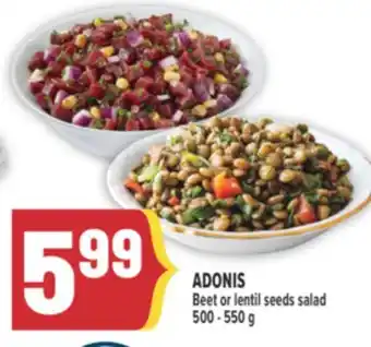 Marché Adonis ADONIS Beet or lentil seeds salad offer