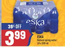 Marché Adonis ESKA Natural spring water offer