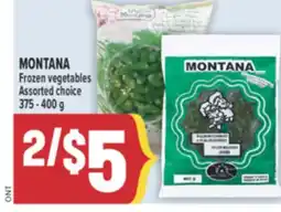 Marché Adonis MONTANA Frozen vegetables offer