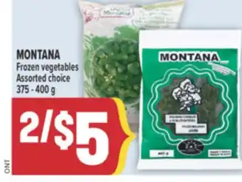 Marché Adonis MONTANA Frozen vegetables offer