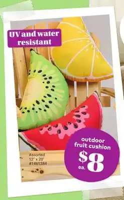 Giant Tiger outdoor fruit cushion offer