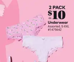 Giant Tiger Underwear offer