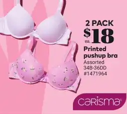 Giant Tiger Printed pushup bra offer