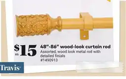 Giant Tiger 48-86 wood-look curtain rod offer