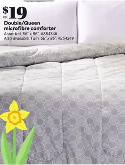 Giant Tiger Double/Queen microfibre comforter offer