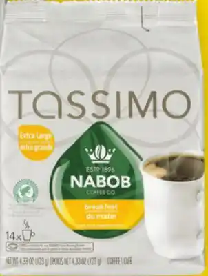 Giant Tiger Tassimo coffee pods offer