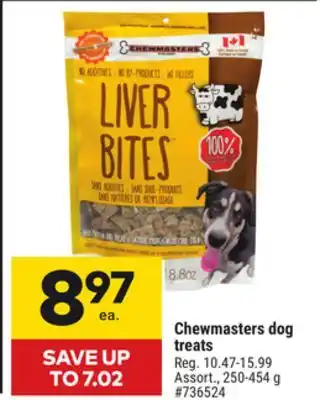 Giant Tiger Chewmasters dog treats offer