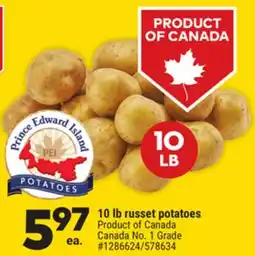 Giant Tiger 10 lb russet potatoes offer