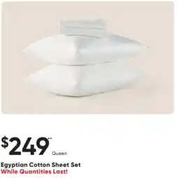 Sleep Country Egyptian Cotton Sheet Set offer