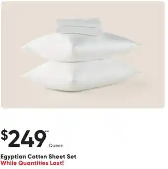 Sleep Country Egyptian Cotton Sheet Set offer